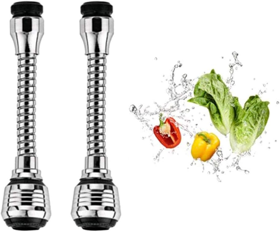 Hofumix Faucet Sprayer Water Sprayer Attachment 360°Rotating Lengthen Sprayer Hose Faucet Extension Attachment for Kitchen Sink Bathtub 2Pcs