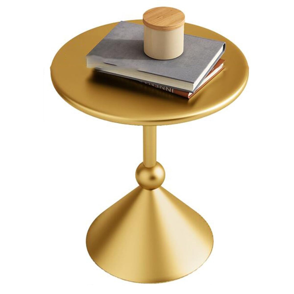 Dekoracyjny stół na cokole, mały okrągły stół do Martini(/Gold B,Small)