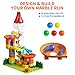 Motorized Marble Run Toys for Kids Ages 3-8, 102 PCS STEM Building Set with Automatic Elevator Lift & 10 Marbles, Transparent Track Educational Construction Toy Gifts for Boys Girls