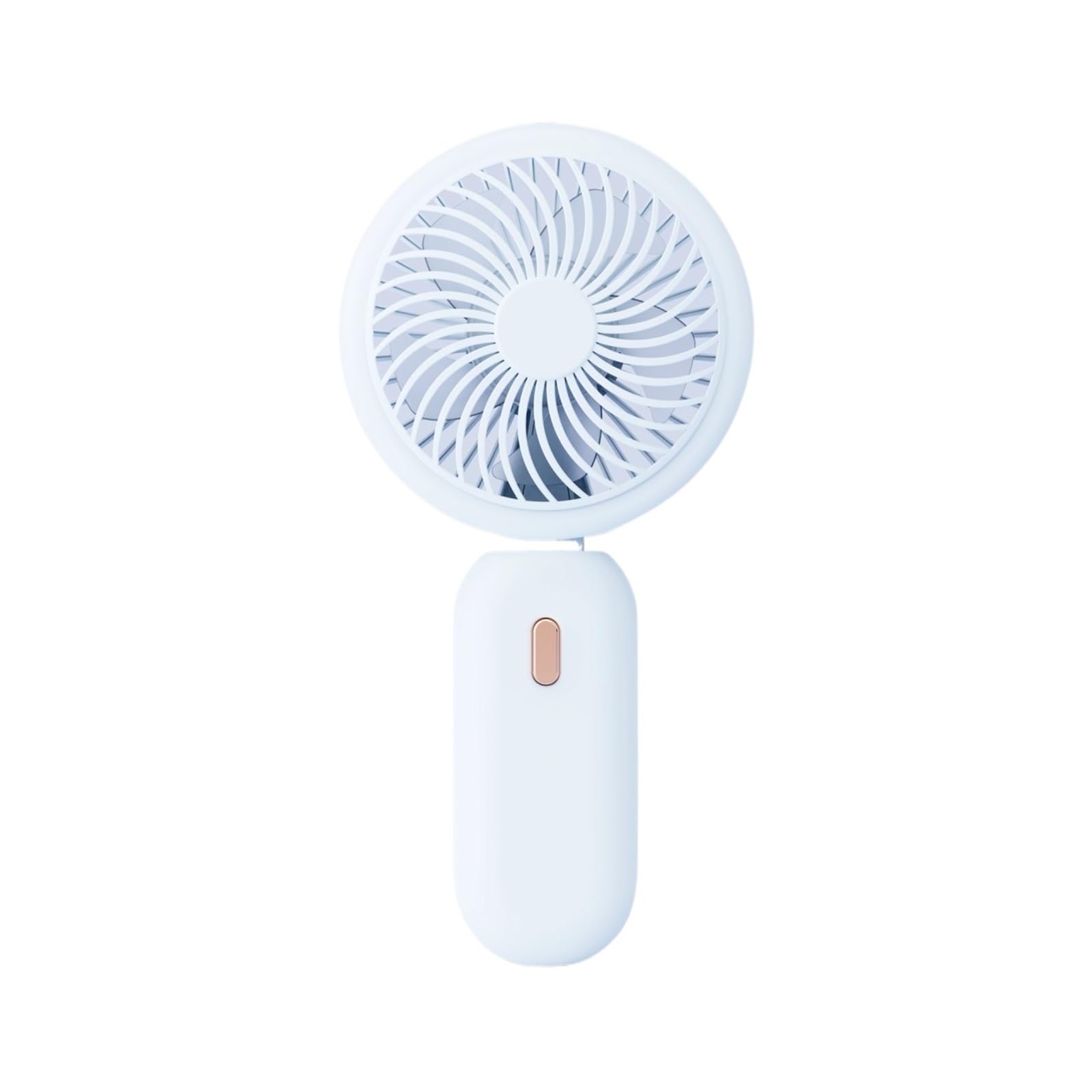 UDPOIUYT Hand Held Fan, USB Mini Handheld Fan, Plastic Feather, Non-Foldable(Grey)