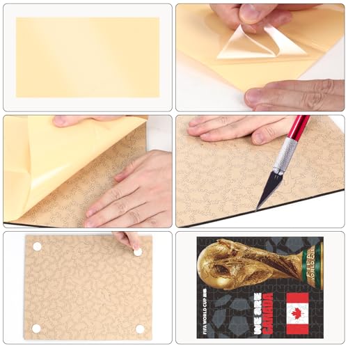 Image of FIFA Canada Poster-2 Wooden Puzzle for Adult, 200 Pieces Irregular Shape Puzzle, 5MM Thick, Creative Collectible Gift for Fans, Officially Licensed Product, 9.3 x 12