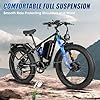 PHILODO Forester 5000W Peak Dual Motor Electric Bike - 45MPH High-Speed Fat Tire Ebike with 60V26Ah Battery, 80+ Mile Range, Full Suspension & Hydraulic Brakes for Adult Off-Road Commuting #1