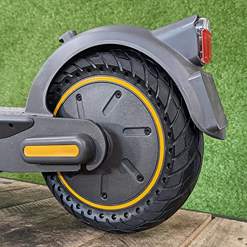 MOOVMOOV Solidna opona 10x2.5 kompatybilna z hulajnogią Ninebot Max G30 - zamiennik bezdętkowej opony 60/70-6.5 - solidna 25 cm opona odporna na przebicia - w zestawie wideo tutorial