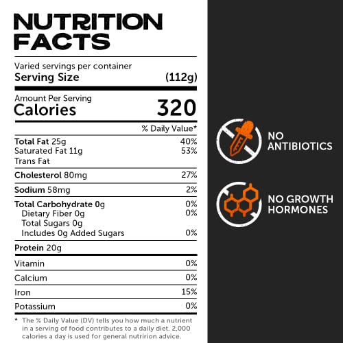 Grumpy Butcher Filet Mignon Steaks (8 Oz Each, 6 Pack) | Boneless Prime Filet Mignon Steak | Steak House Quality, Professional Cut Fresh Meat | Tenderloin Filet Mignon Beef Steak #TOP2