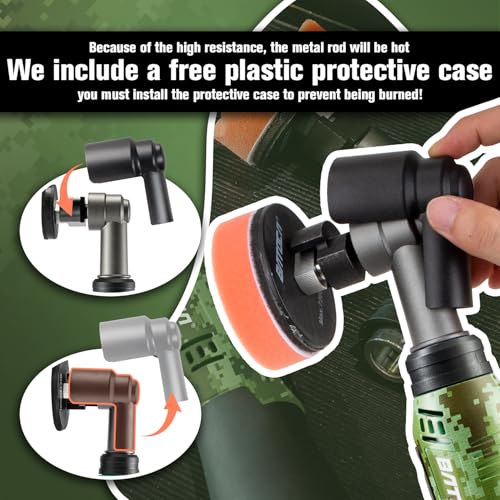 Image of BATOCA S6 Mini Cordless Polisher for Car Detailing, 2x2.0Ah Batteries, Rotary Buffer, 12mm Dual Action Polisher 1-3 Inch, 2 Different Speeds Heads Systems, 4.2k-21k&1-5k RPM Camouflage Pattern Style