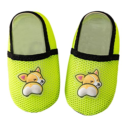 Baby Toddler Floor Socks Shoes Soft Bottom Non Slip Cartoon Pattern Baby Casual Shoes Shoes Girl (Yellow, 4 Infant)