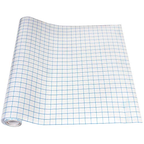 Cinta de transferencia para vinilo con rejilla de alineación azul para calcomanías, Calcomanías de pared, calcomanías de tazas, decoraciones de 30 cm x 300 cm Cover