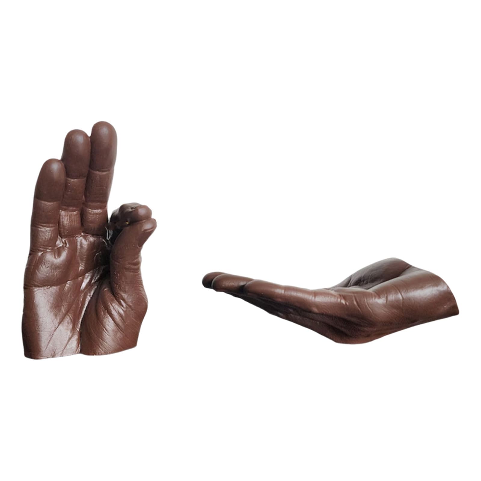 Hand Shape Incenses Burners with Ashes Catchers Handcrafts Incenses Stick Holder Set for Home Desktop Decors Meditations Accessories
