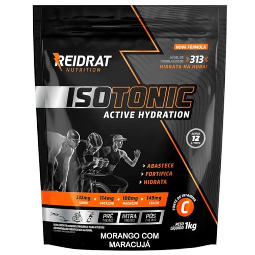 Isotonic Active Hydration - 1000g Refil Morango com Maracujá - Re...
