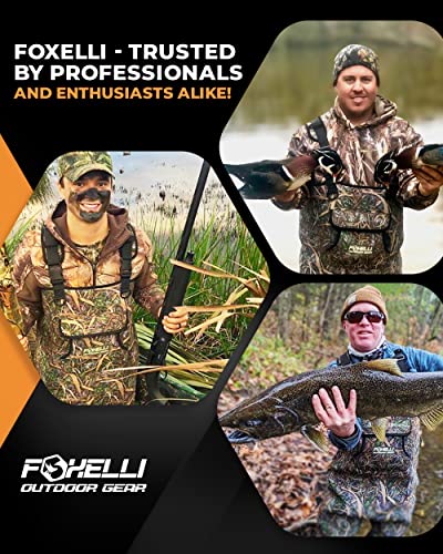 image for Foxelli Chest Waders, Waterproof 4mm Neoprene Hunting & Fishing Waders