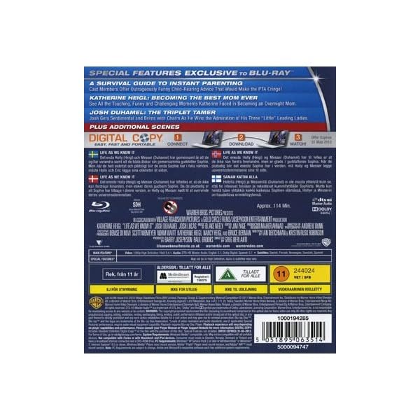 Life As We Know It - Blu-Ray/Movies/Standard/Blu-Ray