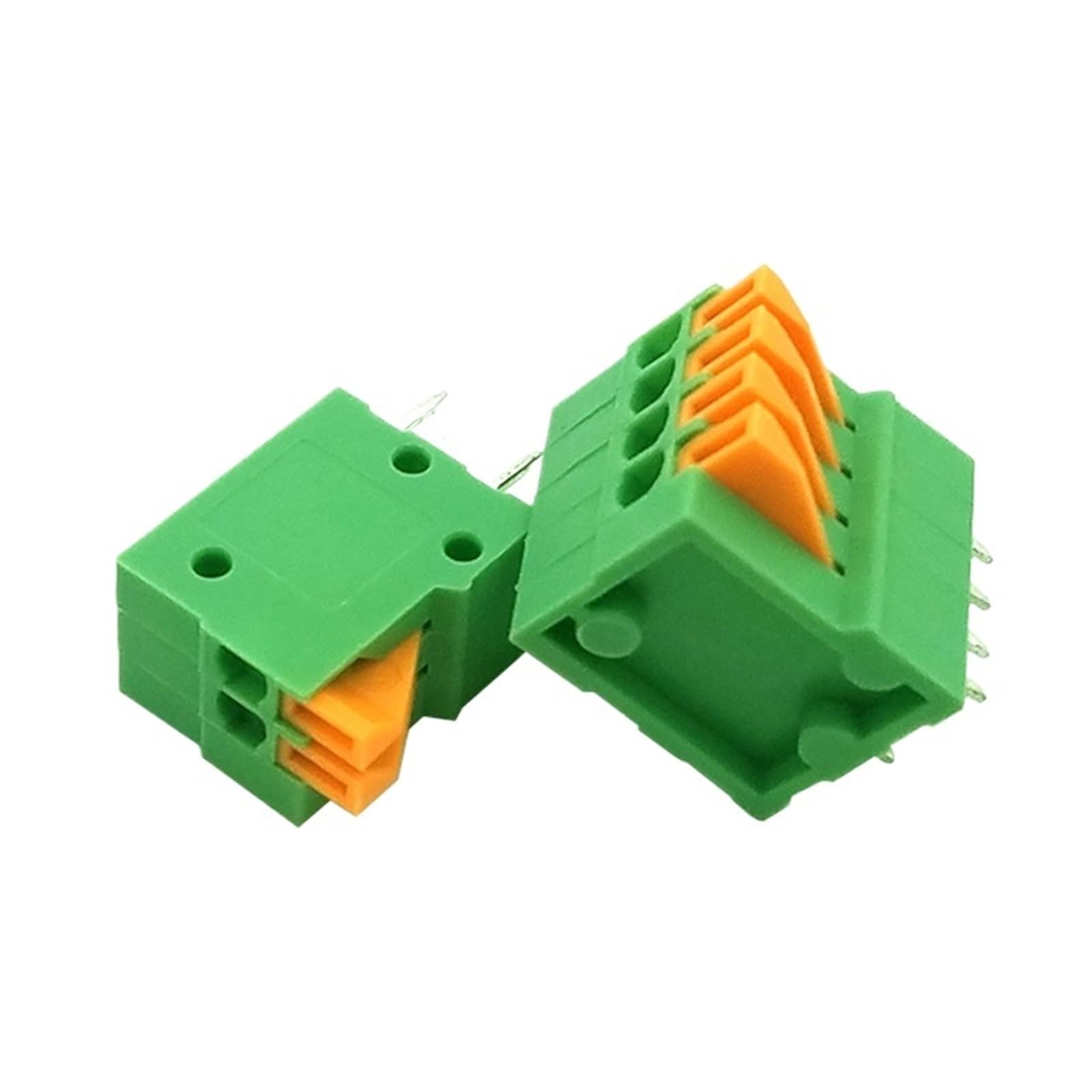 Lot de 50 borniers à ressort for circuits imprimés KF141V, KF141R, KF142V et KF142R, diamètre 2,54/5,08/7,62 mm, 2 à 12 broches.(10P(50Pcs),142V-7.62)