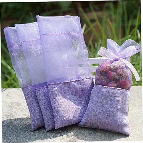 12 Bolsas Sachet con Cordón Lavanda para Joyas y Fiesta miniatura 7