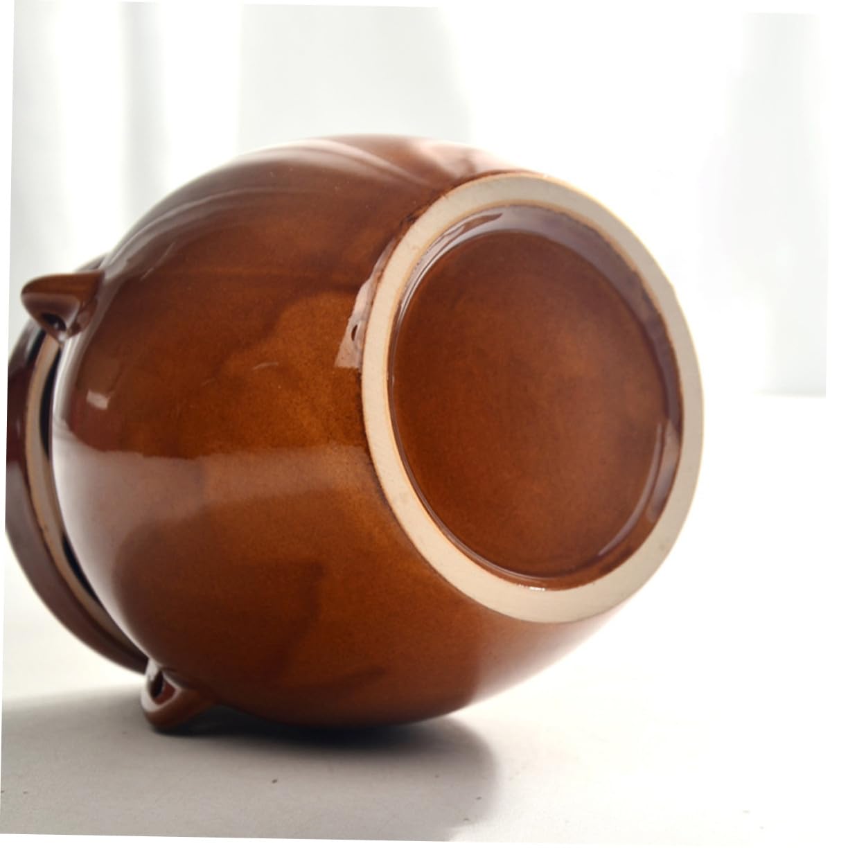 DOITOOL Tarro de Vintage Grande para Almacenamiento de Alimentos Tarro Sellado para Miel Encurtidos y Condimentos Recipiente Multiusos para Cocina y Conservación de Alimentos