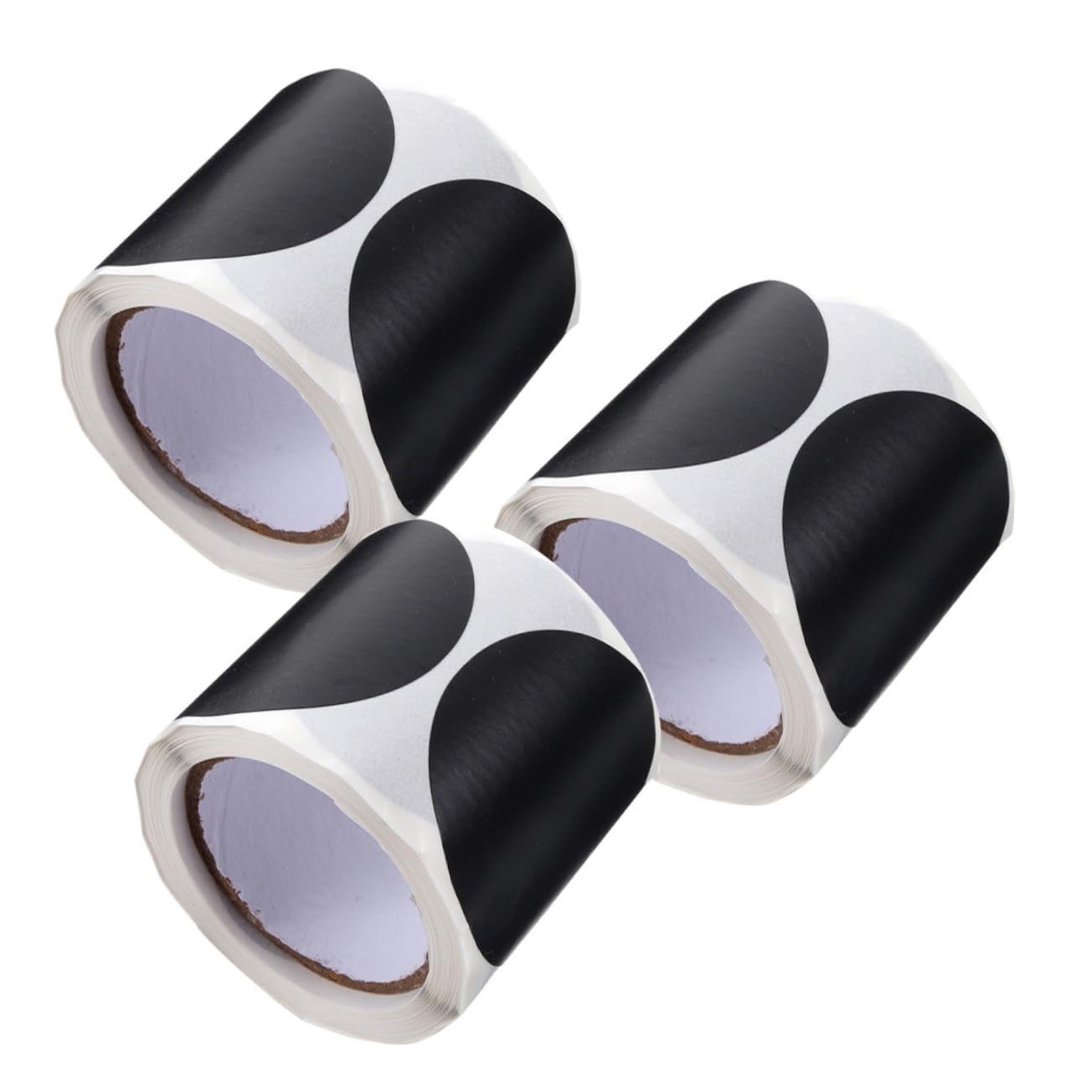3 Rouleaux Étiquettes Rondes Adhésives Réutilisables pour Bocaux Dépices Autocollants Blancs PVC Étanches pour Organisation Cuisine et Rangement Pantry