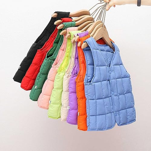 sfdgfhyf Toddler Boys Girls Down Vest Autumn/Winter Front Outerwear Quilted Lightweight Down Winter Clothes3