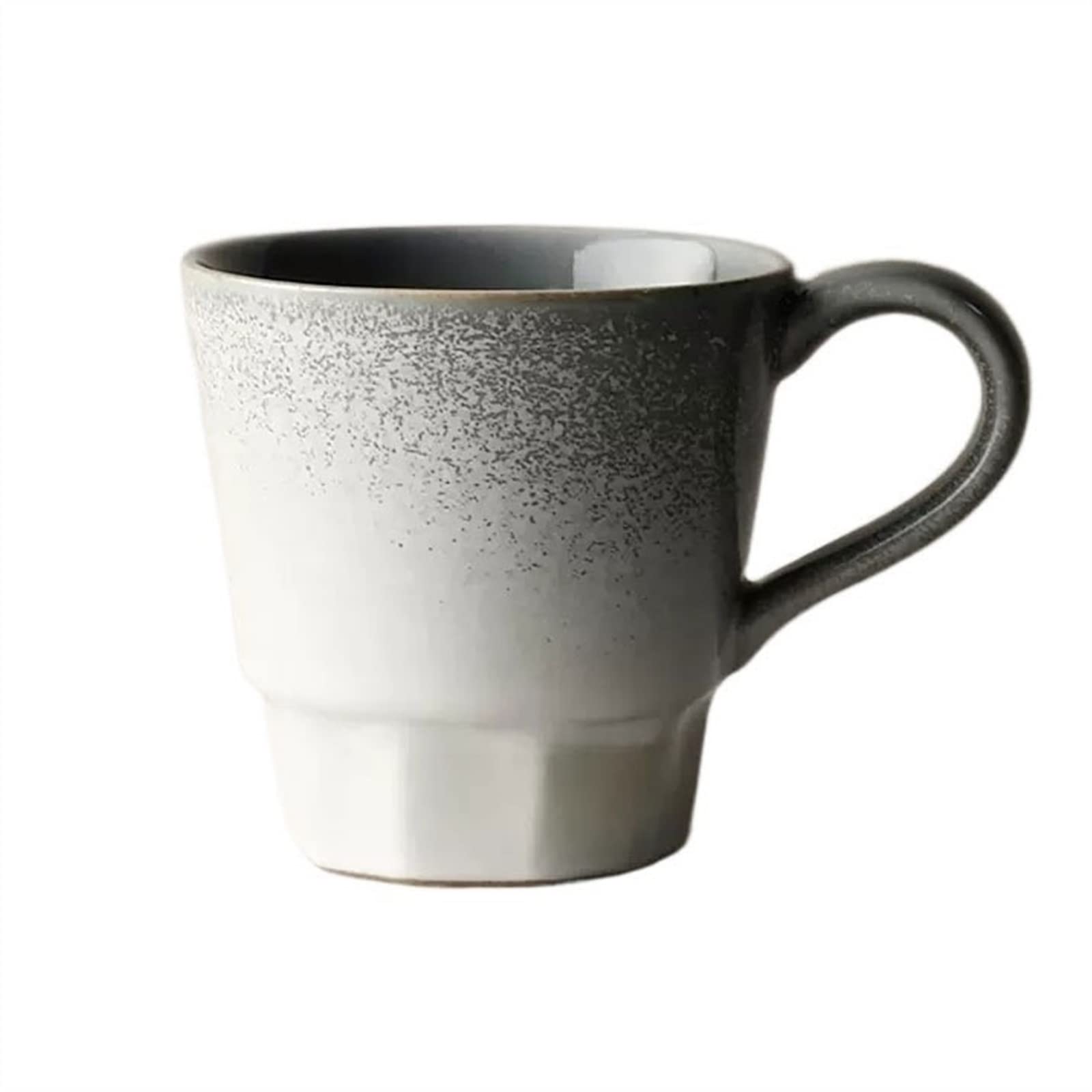 Becher 280ML Handgemachte Kaffeetasse Retro Ofen Wechsel Becher Exquisite personalisierte Paar Wassertasse Hochtemperaturbeständigkeit Kaffeetasse (Farbe: Grau)