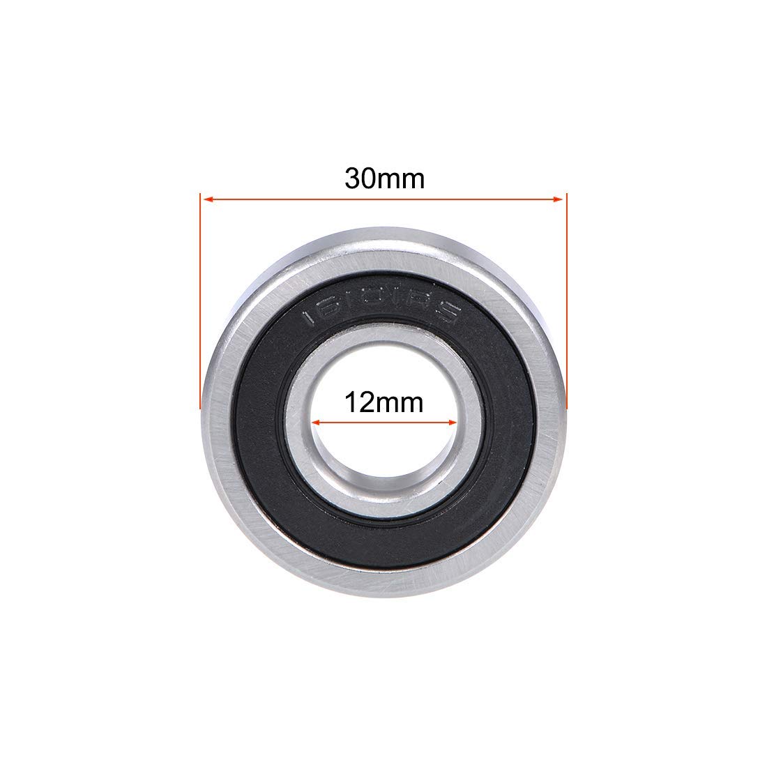 Cuscinetti A Sfera Radiali 16101-2RS 12x30x8 Mm - JSB Con Guarnizione - 2 Pezzi