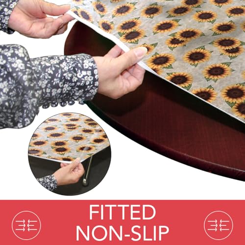 image for Covers For The Home Deluxe Elastic Edged Flannel Backed Vinyl Fitted T