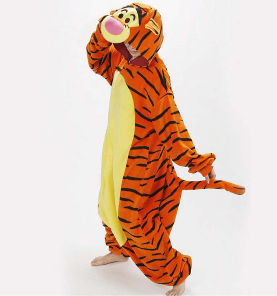 Pigiamone Pigiama Animale per adulti e bambini unisex, Pigiami animali Invernali in Flanella monopezzo, Morbido e Caldo, Ideale Costume Carnevale Halloween