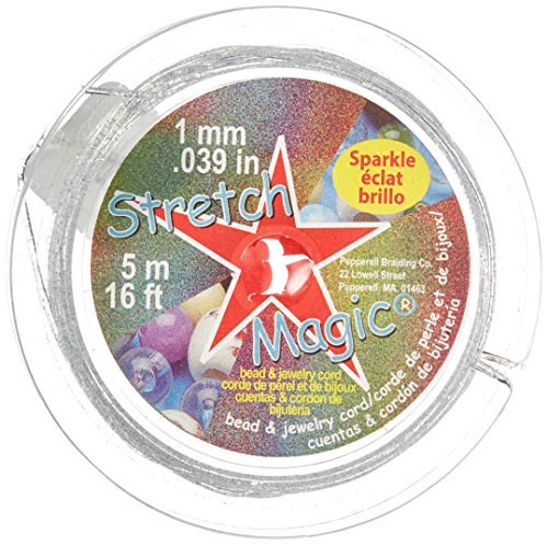 Stretch Magic Bobina Sparkle, cordón, Plateado, 15 x 9 x 3 cm