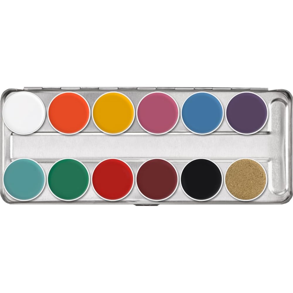 Kryolan TRUCCO TAVOLOZZA vari formati make up bodypainting (Supracolor, 12 colori 01004FP)