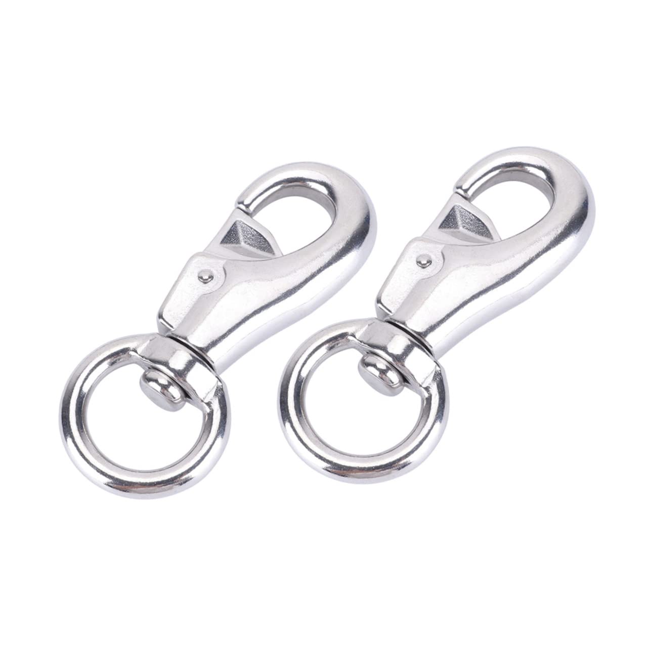 IWOWHERO Hammock Swivel Hook Set 2pcs Metal Hooks Snap 300kg Support 360° Rotating Easy to Install for Hanging Chair
