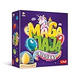 Trefl 02280 - Magajaja Unicorns - Rodzinna Gra Planszowa, Świecące Elektroniczne Jaja i Magnetyczne Żetony, Baśniowy Świat Jednorożców, Nowatorska Gra dla Dorosłych i Dzieci od 6 lat