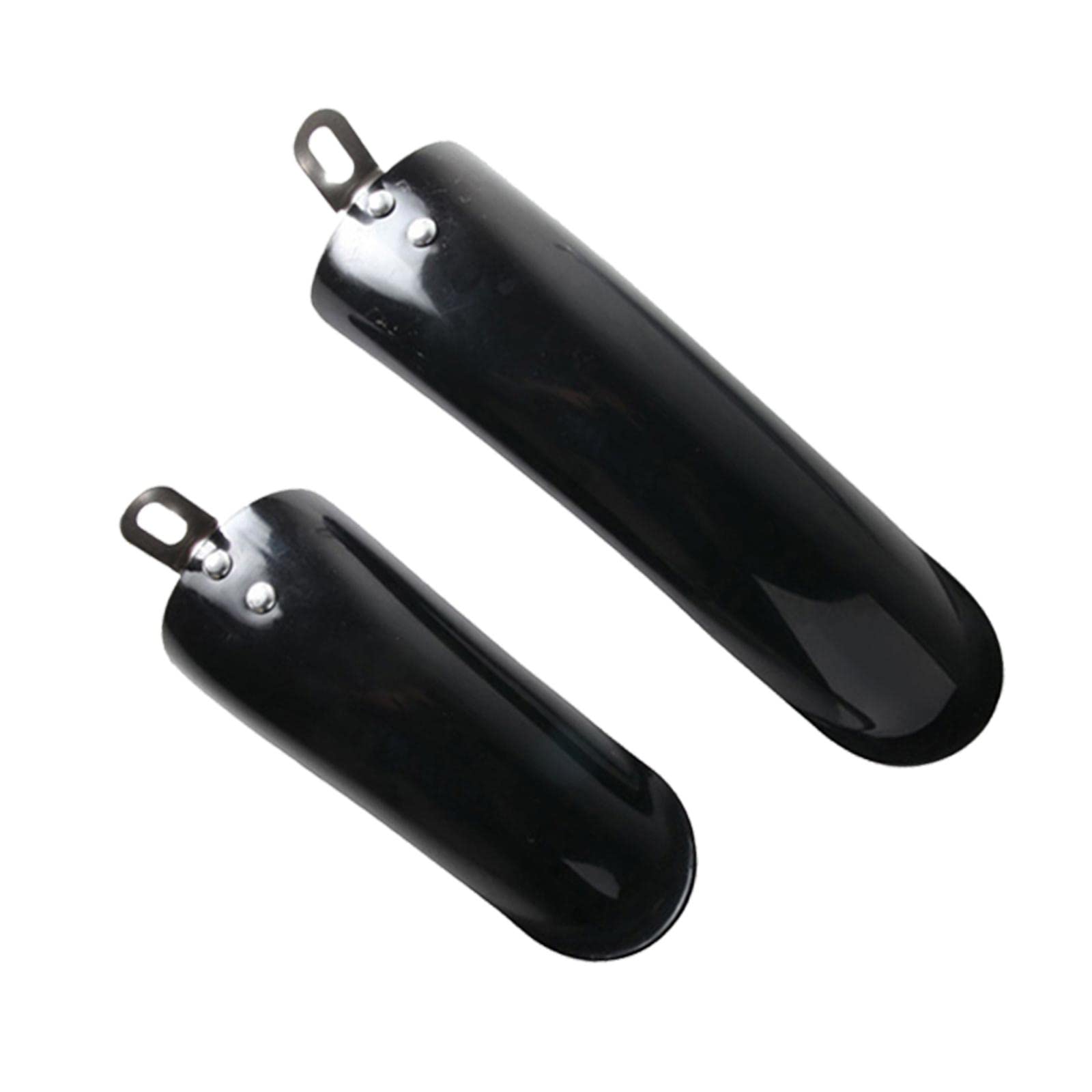 Generic Folding Bike Mudguard Front & Rear Fenders Bicycle Mud Guard for Electric Bicycle1 Set (Black 14inch), Medium