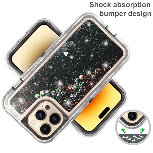Coque iPhone 14 Pro Max transparente robuste 5G avec protecteur d'écran
