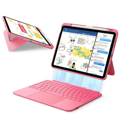 ESR iPad 11th (A16) 2025/10th Gen Flex Keyboard Case, Ultra-Light Magnetic Detachable Keyboard for...