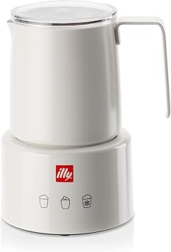 Illy Milk Frother by Lissoni Almond, Hand Wash, All Milk Types, Hot Chocolate