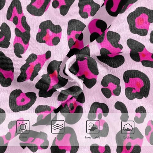 Joisal Toddler Underwear Floral 2t Cotton Girl Panties Cute Fancy Briefs Undies Kids Leopard Print Pink Black3