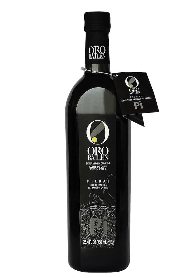 ORO BAILEN Premium Extra Virgin Olive Oil, PICUAL, 750ml Glass Bottle – Cold Extraction, First Harvest 2024–2025, Award-Winning Spanish EVOO