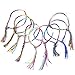 9 Colorful Braided Thread Friendship Bracelets Wrist Ankle Bracelet Hippie (Random Color)