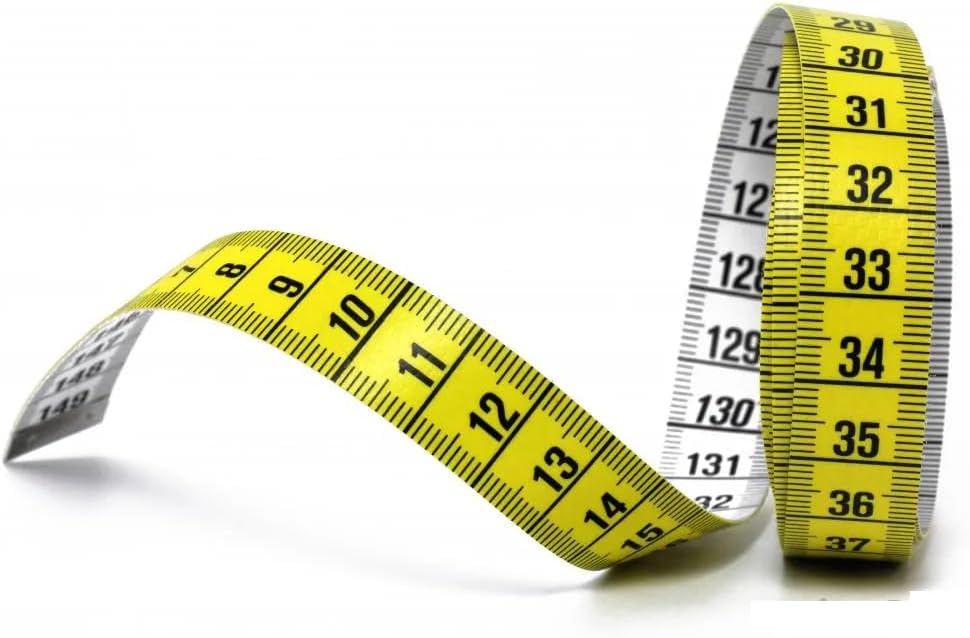 Mezura 150cm Beden Vücut Ölçüm Mezurası Bandı, 1.5 Metre Terzi, Diyetisyen, Beden, Kıyafet Hayvan Ölçüm Metresi Kutulu