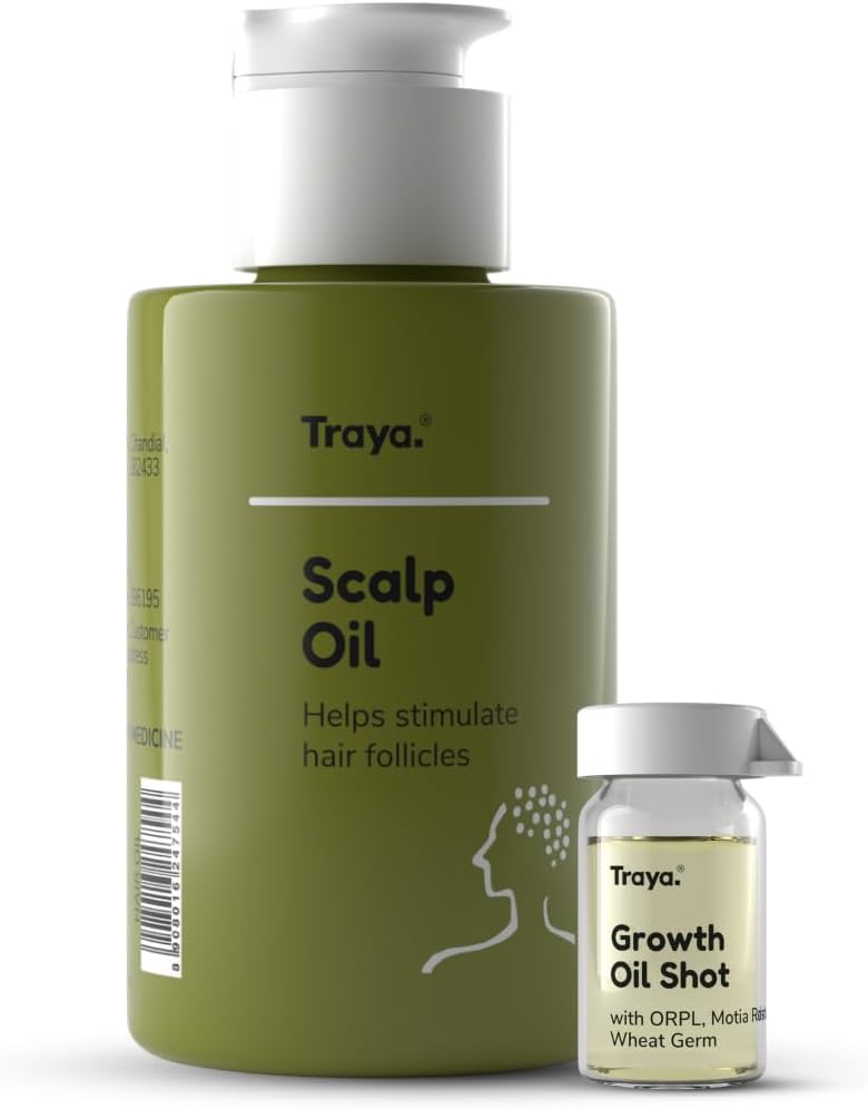 Scalp Oil With Booster Oil Shots For Hair Growth, Contains Coconut, Bhringraj, Orpl, Wheat Germ, Camphor And Ylang Ylang Essential Oil (87Ml)
