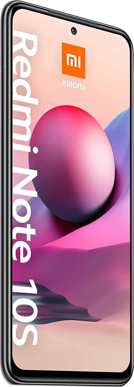 XIAOMI Redmi Note 10S Smartphone RAM 6 GB ROM 128 GB 6,43 '' AMOLED DotDisplay 64 MP Kamera 33 W Schnellladung MediaTek Helio G95 3,5 mm Kopfhörerbuchse 5000 mAh (typ) Akku Grau [Globale Version]