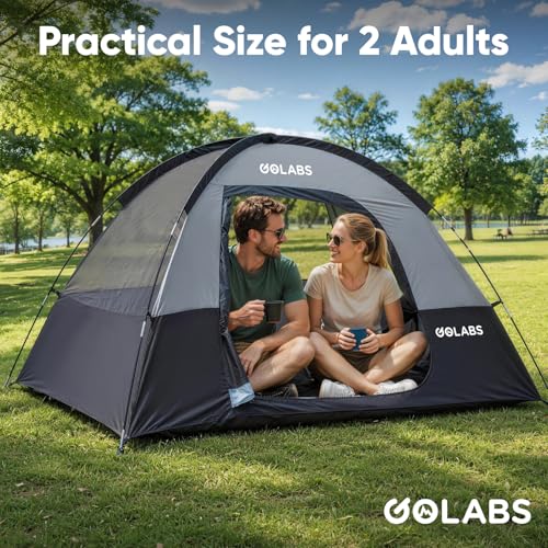 Golabs CT1 Carpa para Camping 2 Personas, Montaje Fácil en 3 Minutos, Toldo y Puerta de Malla miniatura 6