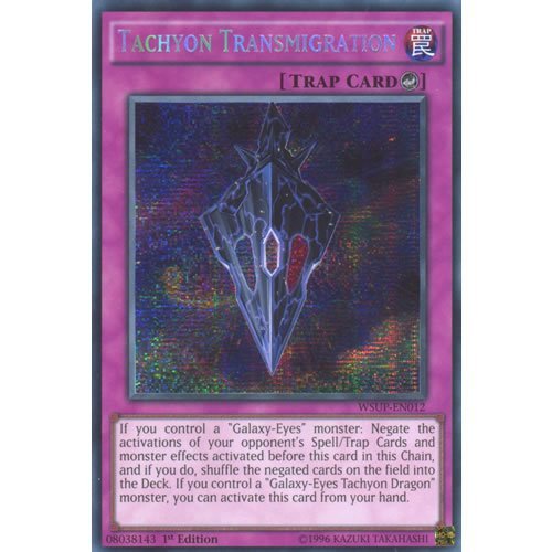 Amazon.com: YuGiOh : WSUP-EN012 1st Ed Tachyon Transmigration Secret Rare  Card