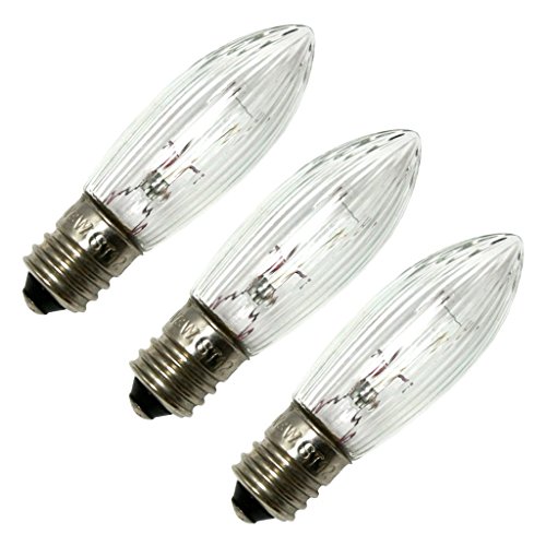 Star Trading 906557-3 watt 23 volt European Special Screw Base Clear (3 pack)