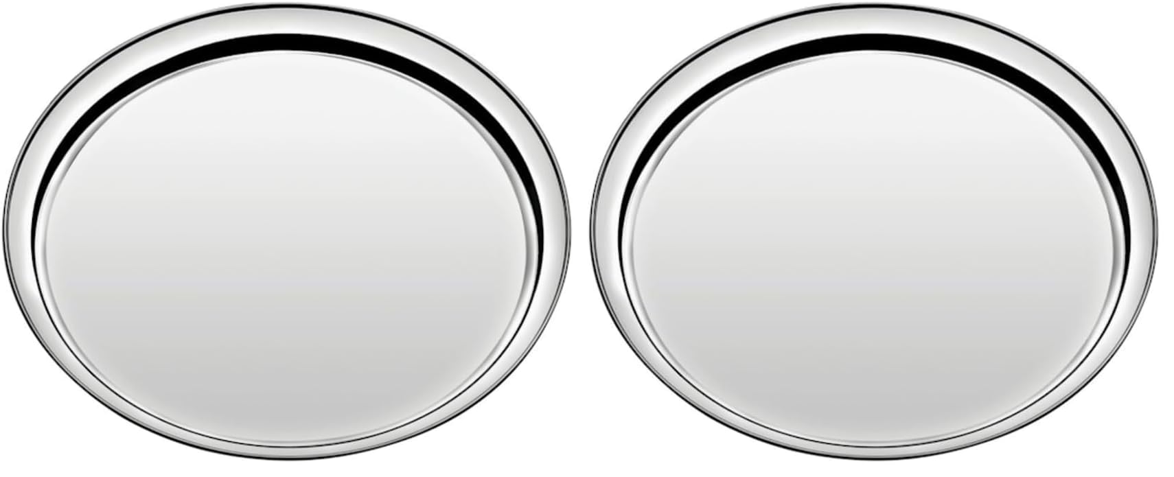 Plateau de service rond Buena inox facile à nettoyer pour grand plat