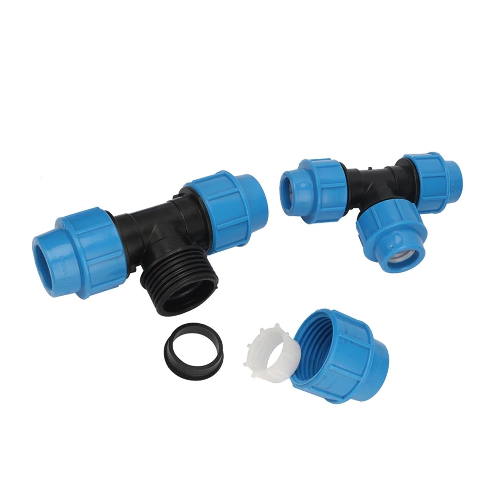 Conector de válvula divisora ​​de agua de grifo de 3 vías, 20/25/32 mm, for riego de jardín y granja, 1 unidad(20mm)