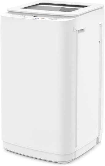 Auertech Portable Washing Machine, 0.9 cu.ft Compact Fully Automatic Washer with Drain Pump, 10 Programs, 3 Water Levels, Small Washer Dryer Combo for Apartment, RV, Dorm
