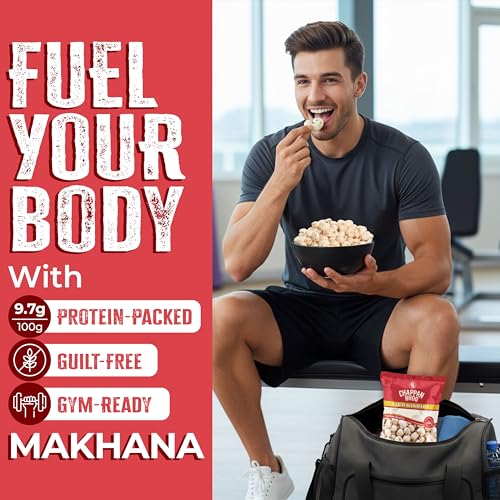 Image of Chappan Bhog Gold Makhana 200g | 5+ Suta Extra Large Foxnuts (Phool Makhana) | Raw Makhana (Lotus Seeds) | Healthy Snack | High Protein, Keto and Gluten Free | Fasting and Evening Diet Snack | Low in fat
