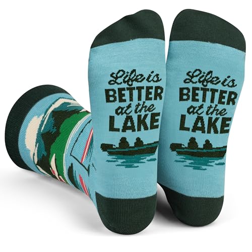 Life Is Better at the Lake Socks Cozy Gift for Lake Lovers Men & Women