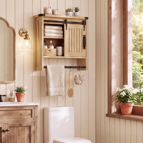 23.7 W Bathroom Wall Cabinet with Sliding Door - image 6