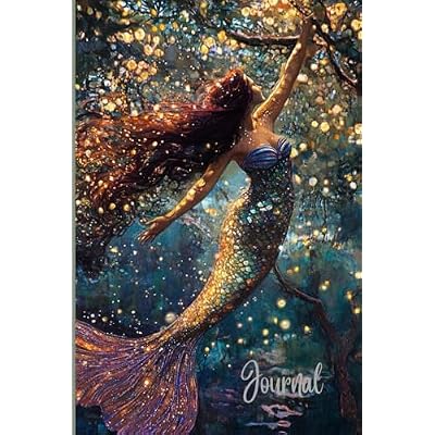 A Mermaid Journal: A Whimsical Mermaid Notebook with Surreal Forest and Ocean Art &ndash; Vivid Colors, Sparkles, and Lined Pages for Writing, Dreams, or Reflection