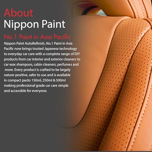 Image of Nippon Paint n-Shield Leather Upholstery Cleaner 250ml | Removes Dirt Grime & Stains | Cleans Conditions & Restores Finish | Suitable for Car Seats Sofas Bags | No.1 Paint Brand in Asia Pacific