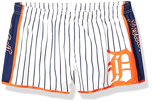 FOCO MLB Detroit Tigers Womens Womens Pinstripe Polyester SHORTWOMENS Pinstripe Polyester Short, Team